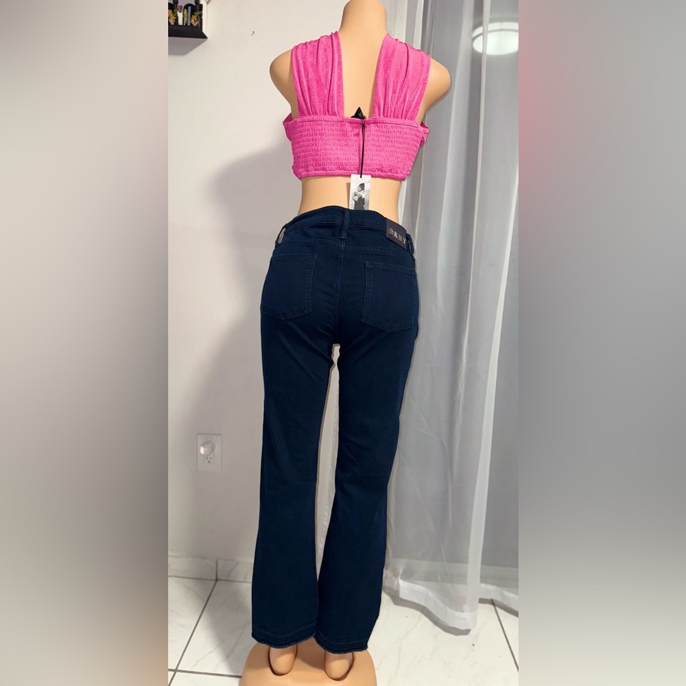 🌸HOST PICK🌸NEW DKNY Cropped Stairstep Jeans size 29 in navy - Picture 8 of 9
